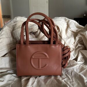 Telfar Mini Bag in Chestnut Brown